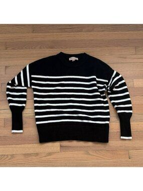 Philosophy Republic black and white sweater